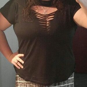 Forever 21 Ripped Tee